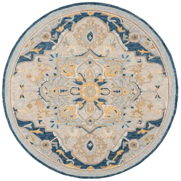 METRO Hand Tufted 6' x 6' Round area rug