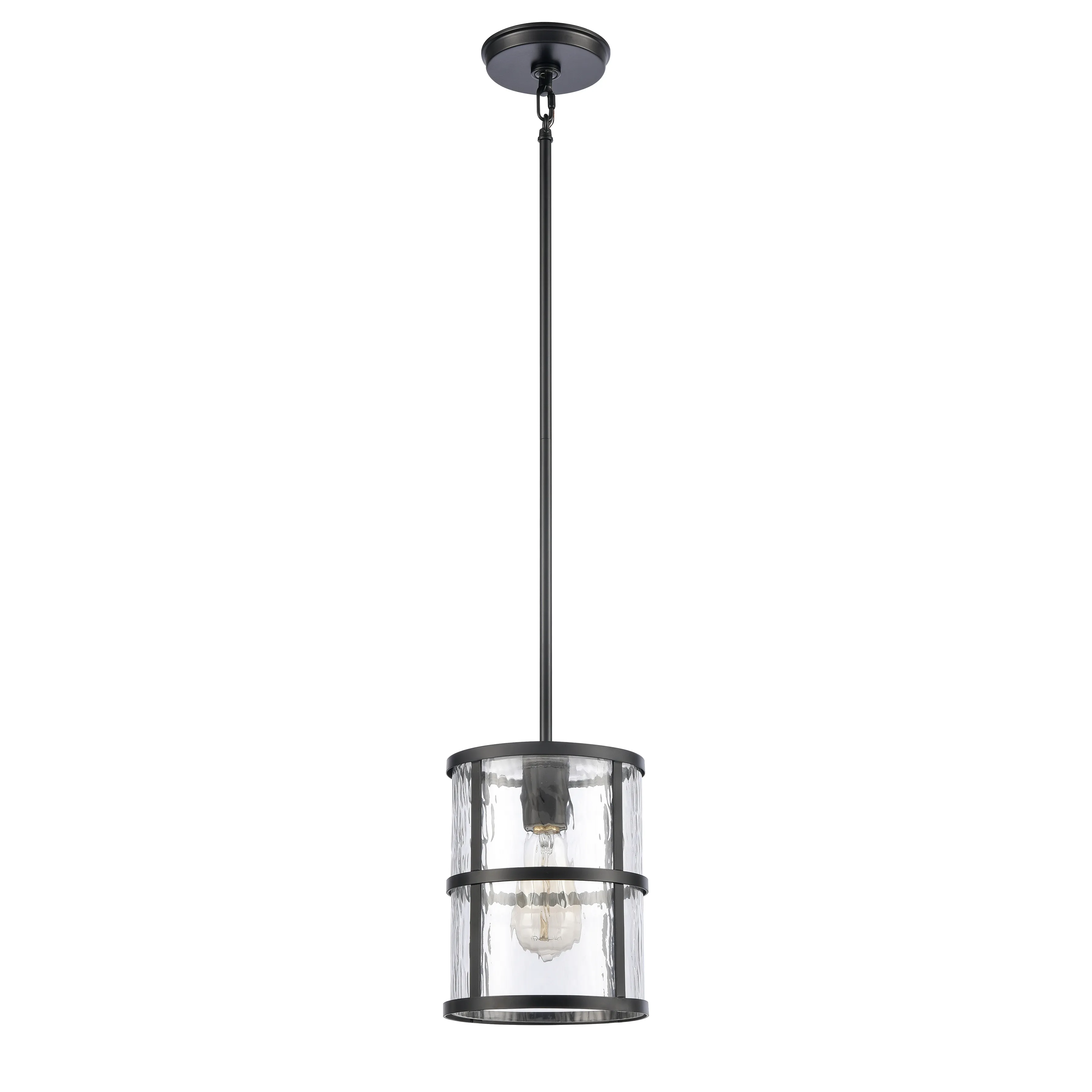 Solace 7" Wide 1-Light Mini Pendant - Matte Black