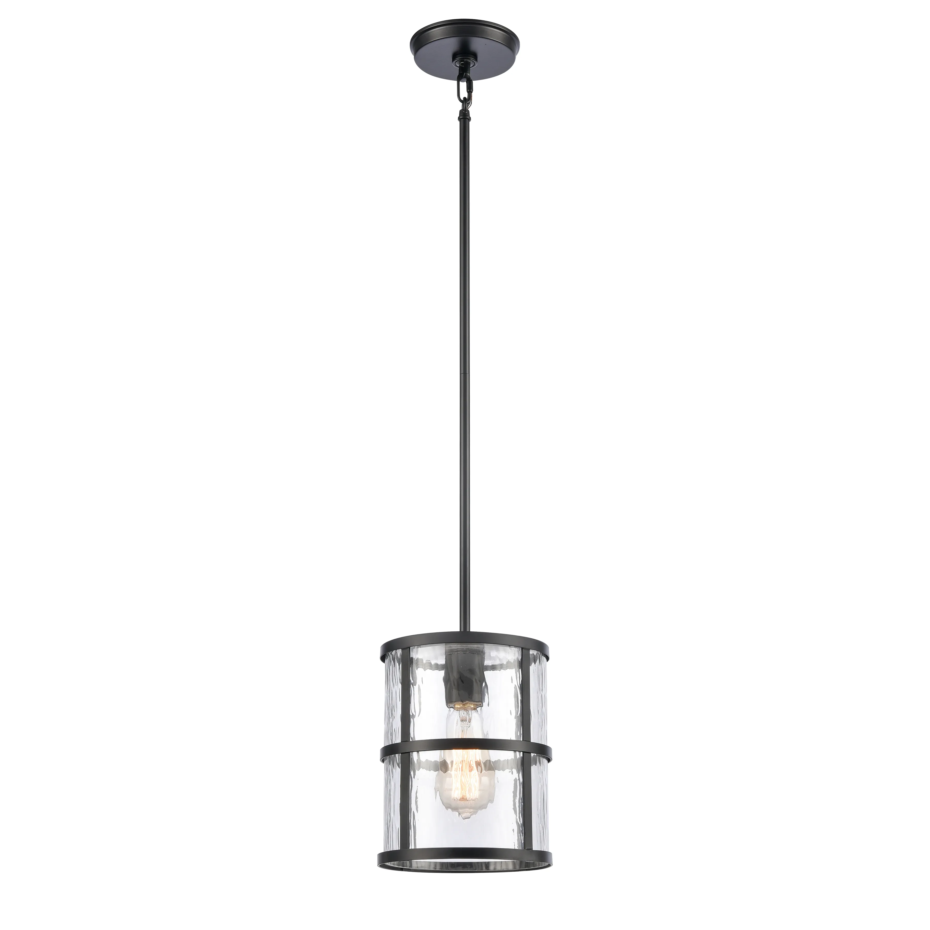 Solace 7" Wide 1-Light Mini Pendant - Matte Black