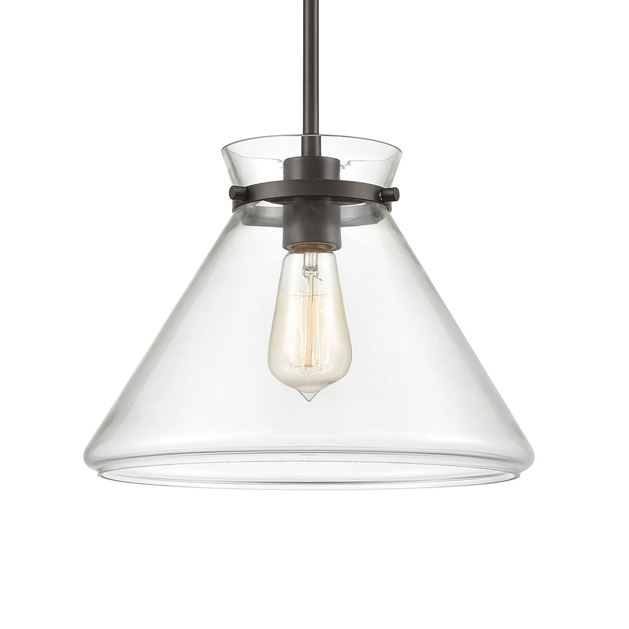 Mickley 12" Wide 1-Light Mini Pendant - Oil Rubbed Bronze