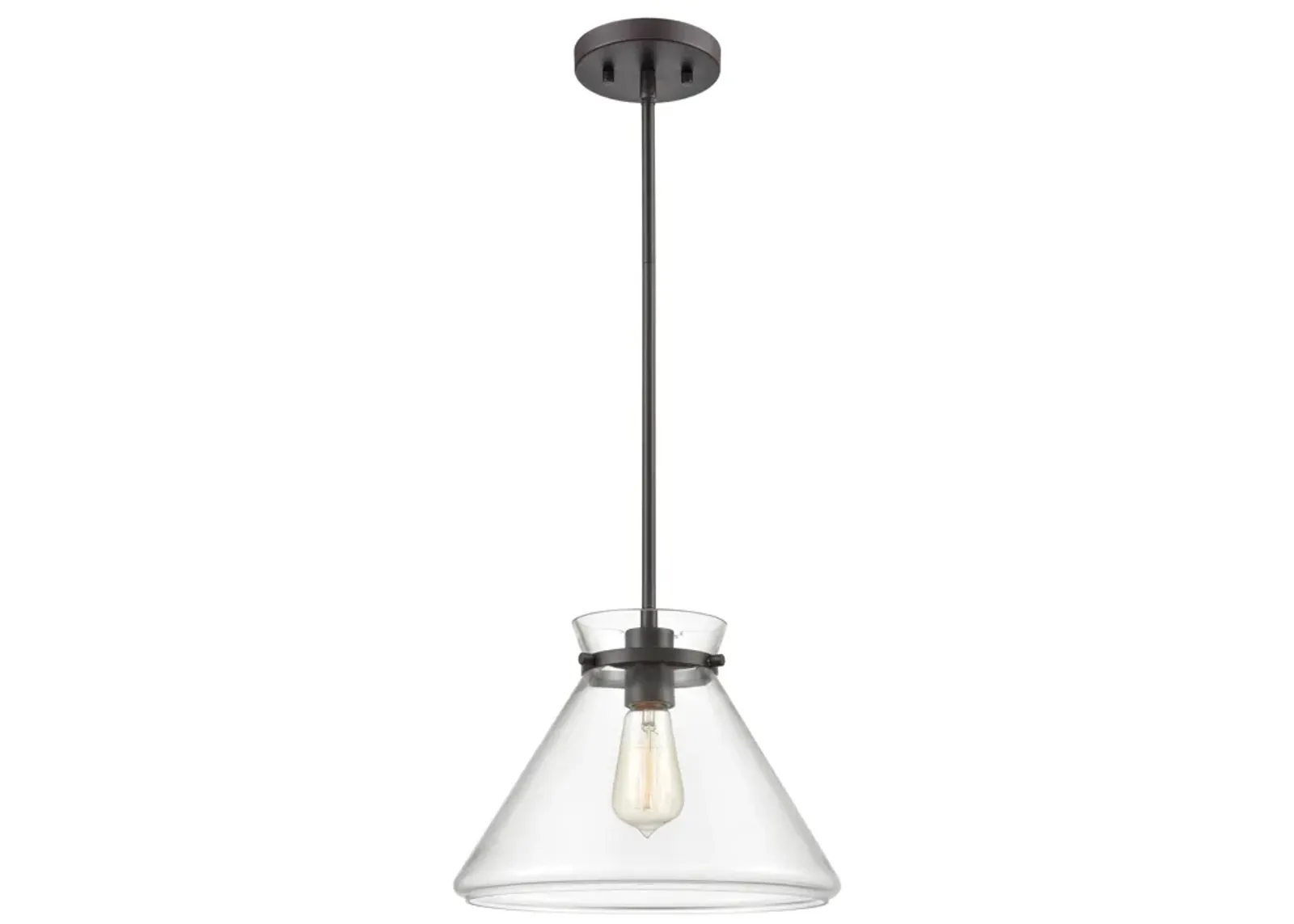 Mickley 12" Wide 1-Light Mini Pendant - Oil Rubbed Bronze