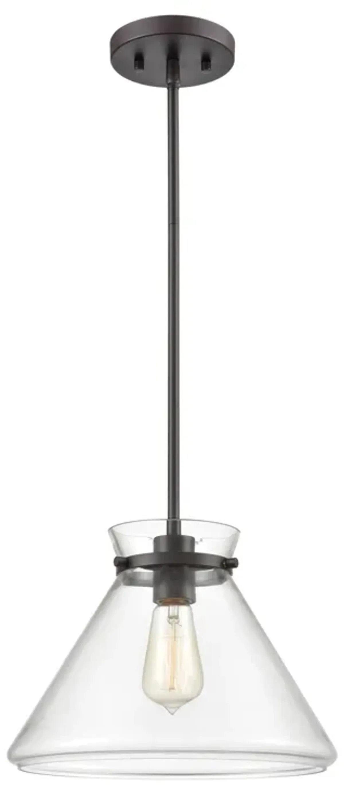 Mickley 12" Wide 1-Light Mini Pendant - Oil Rubbed Bronze