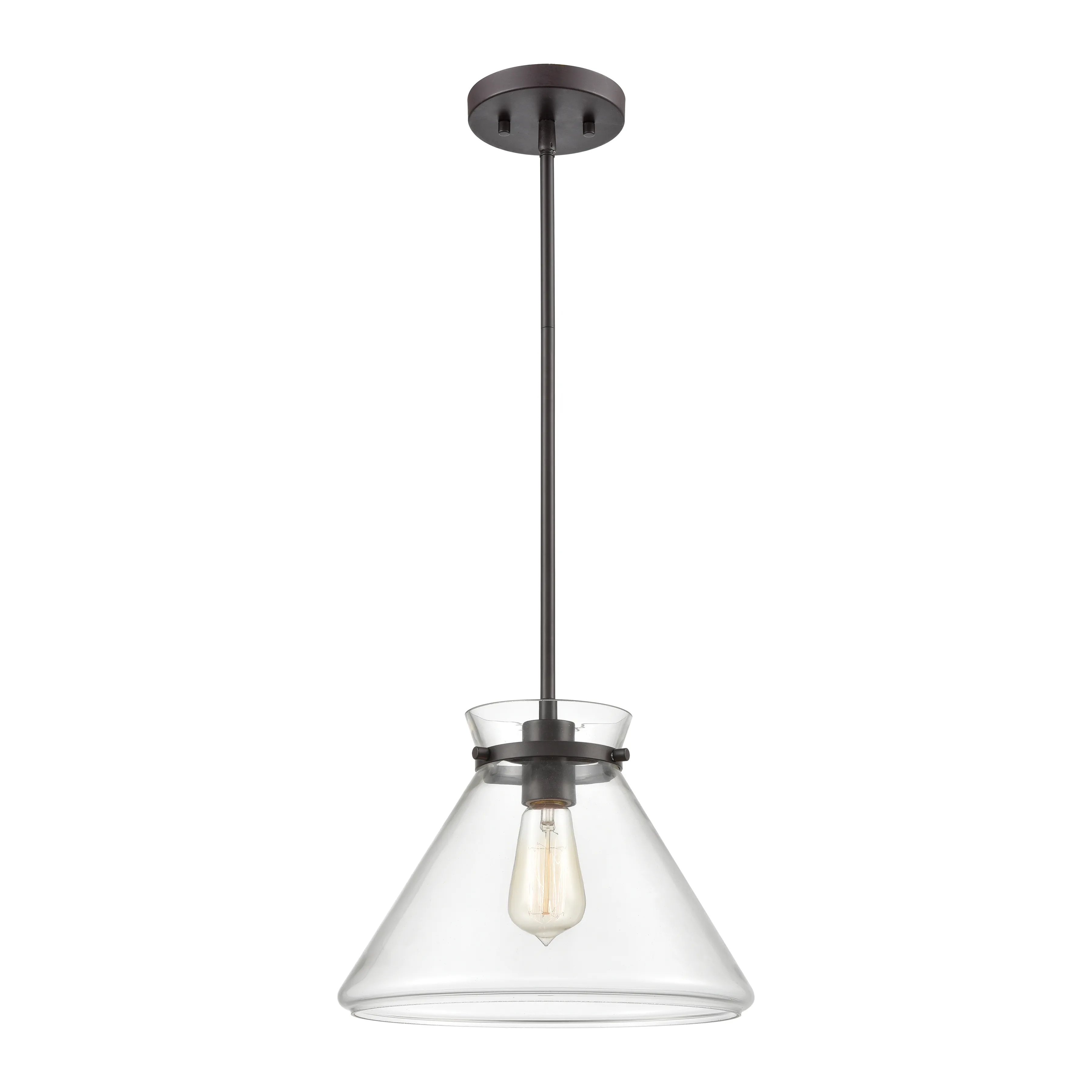 Mickley 12" Wide 1-Light Mini Pendant - Oil Rubbed Bronze