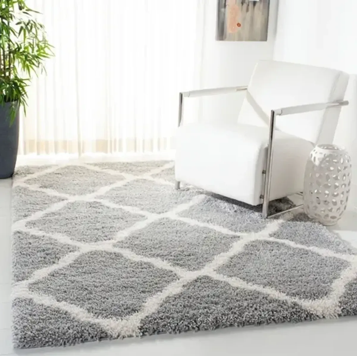 FONTANA SHAG Medium Rectangle Power Loomed 5'-3" X 7'-6" Rug