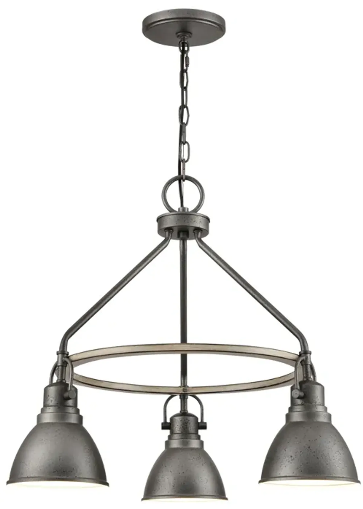 North Shore 24" Wide 3-Light Outdoor Pendant - Iron