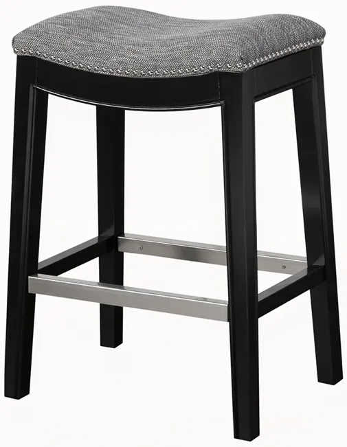 Madison Park Belfast Grey Saddle Counter Stool