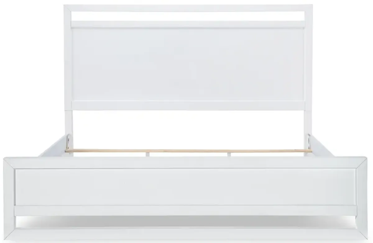 Summerland White Complete Panel Bed King 66 White Finish