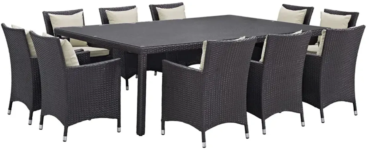 Convene 11 Piece Outdoor Patio Dining Set