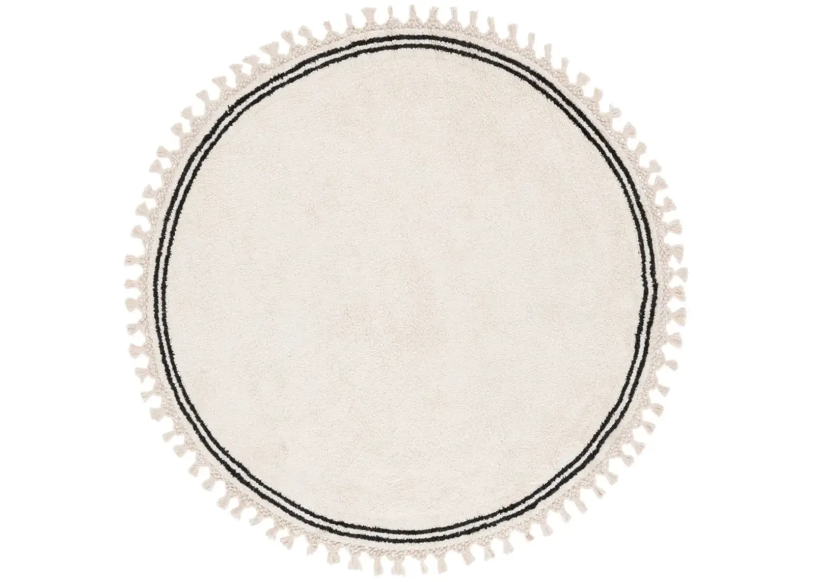 EASY CARE 201 IVORY 7' x 7' Round Round Rug