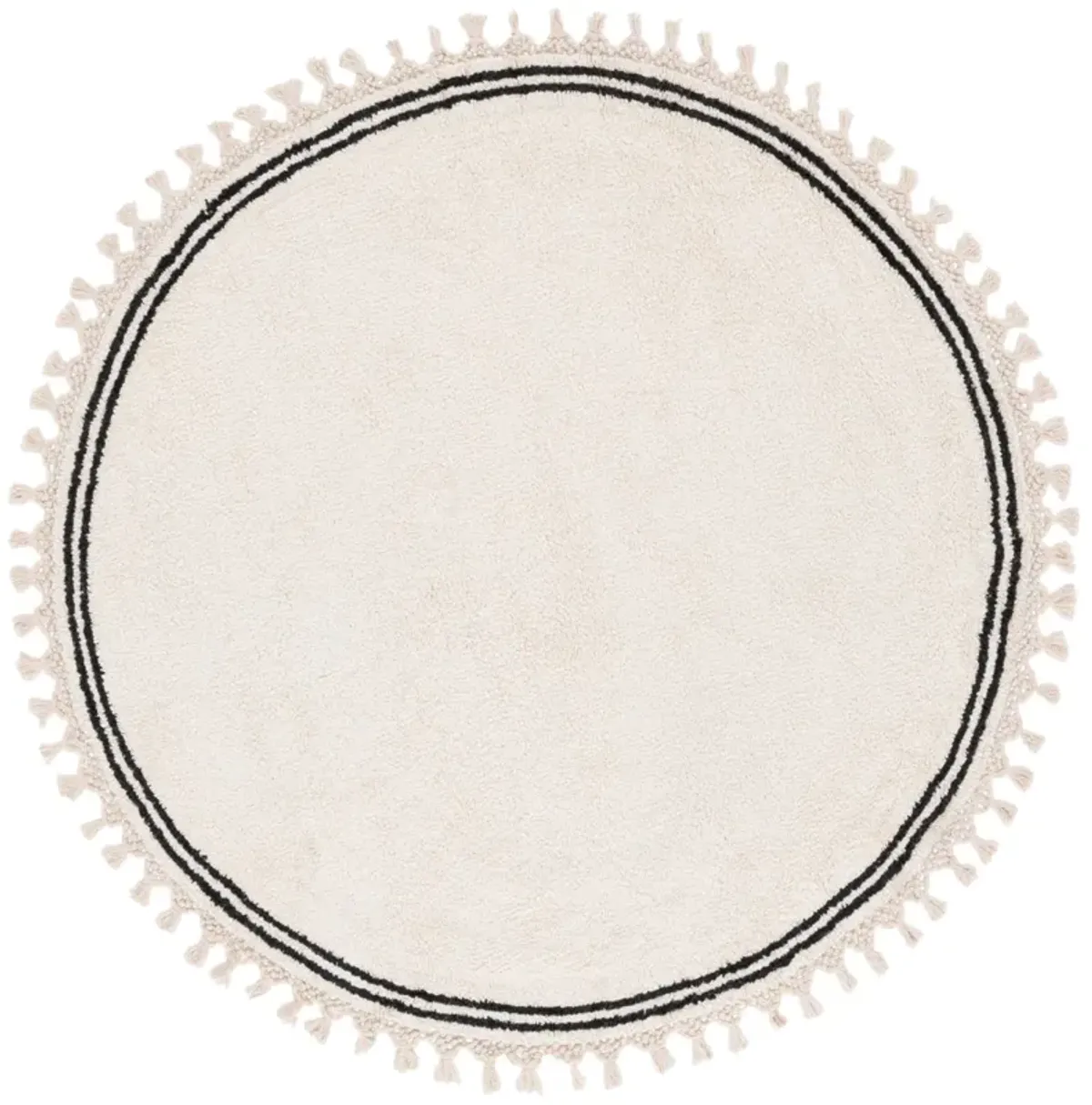 EASY CARE 201 IVORY 7' x 7' Round Round Rug