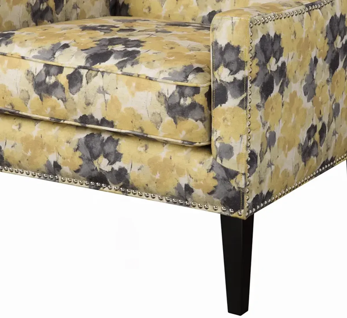 Madison Park Barton Yellow Wing Chair