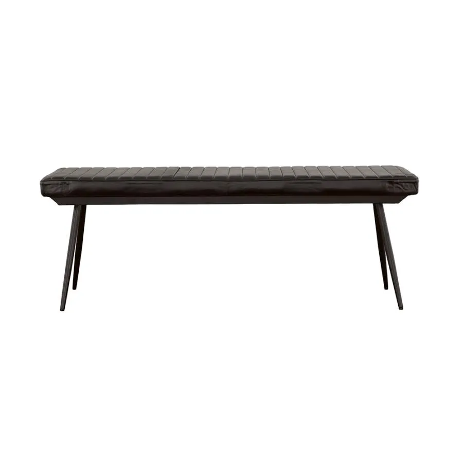 Aaliyah Cushion Bench Espresso And Black