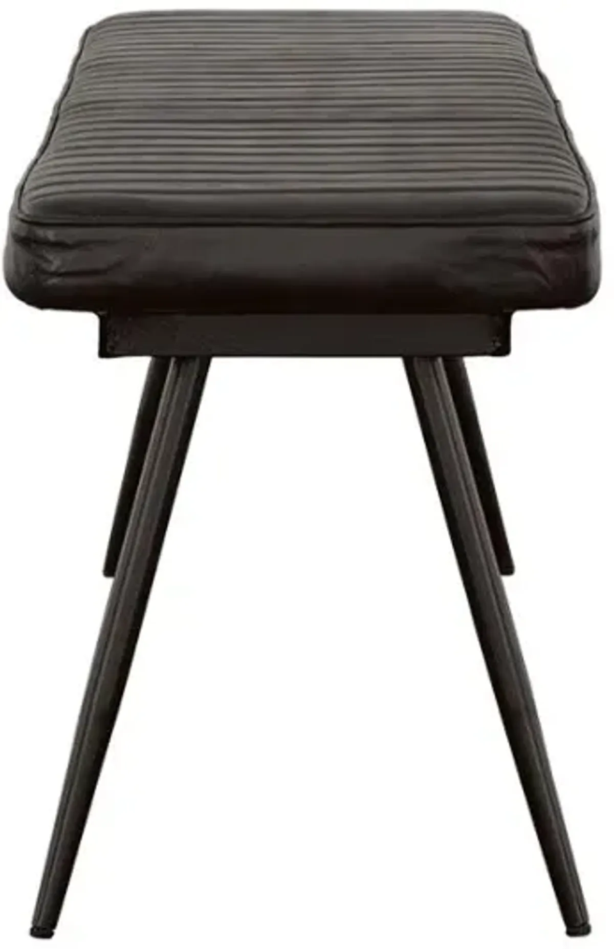 Aaliyah Cushion Bench Espresso And Black