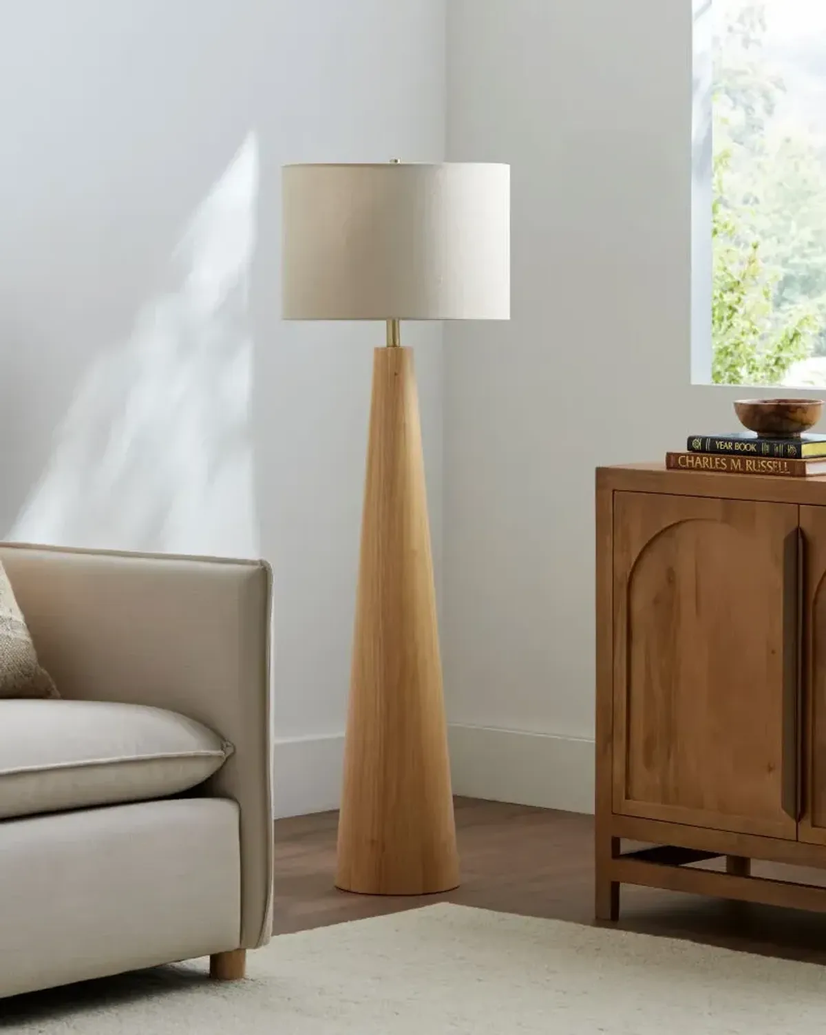 Baobab BBB-001 53"H x 17"W x 17"D Accent Floor Lamp