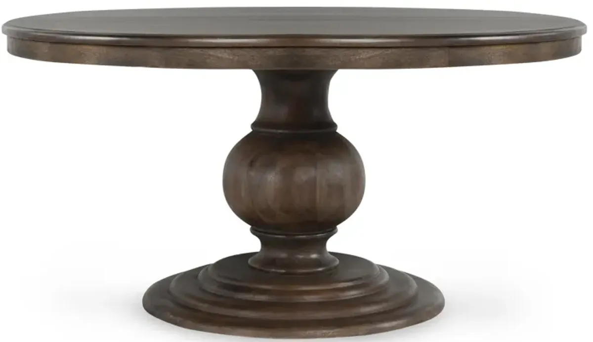 Brookside Wood 60" Round Dining Table Cocoa Brown