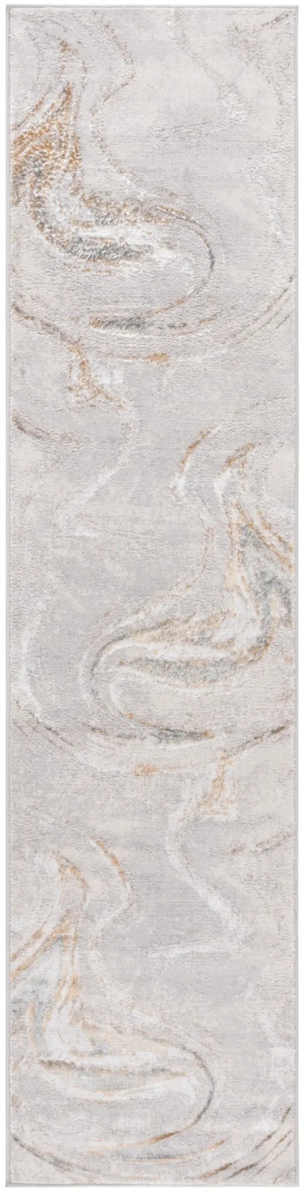 ORCHARD 617 GREY  2'-2' x 17' Runner Rug