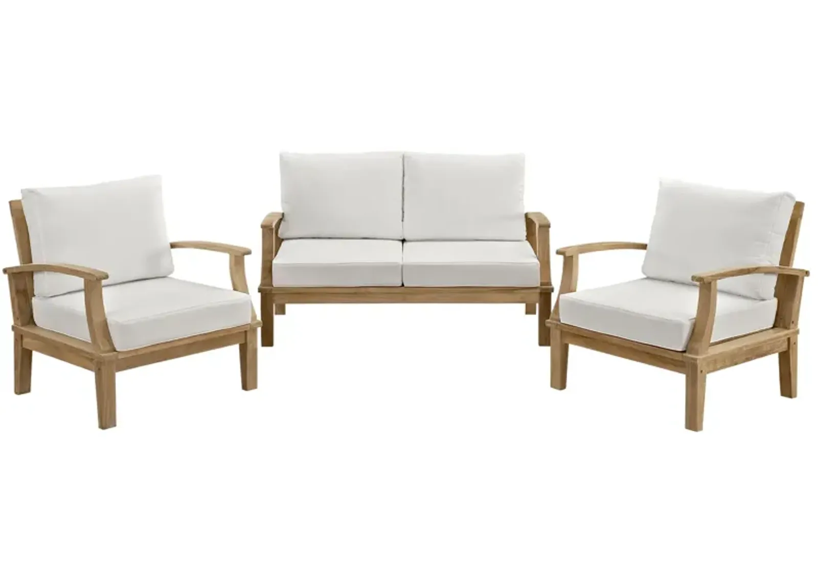 Marina 3 Piece Outdoor Patio Teak Set