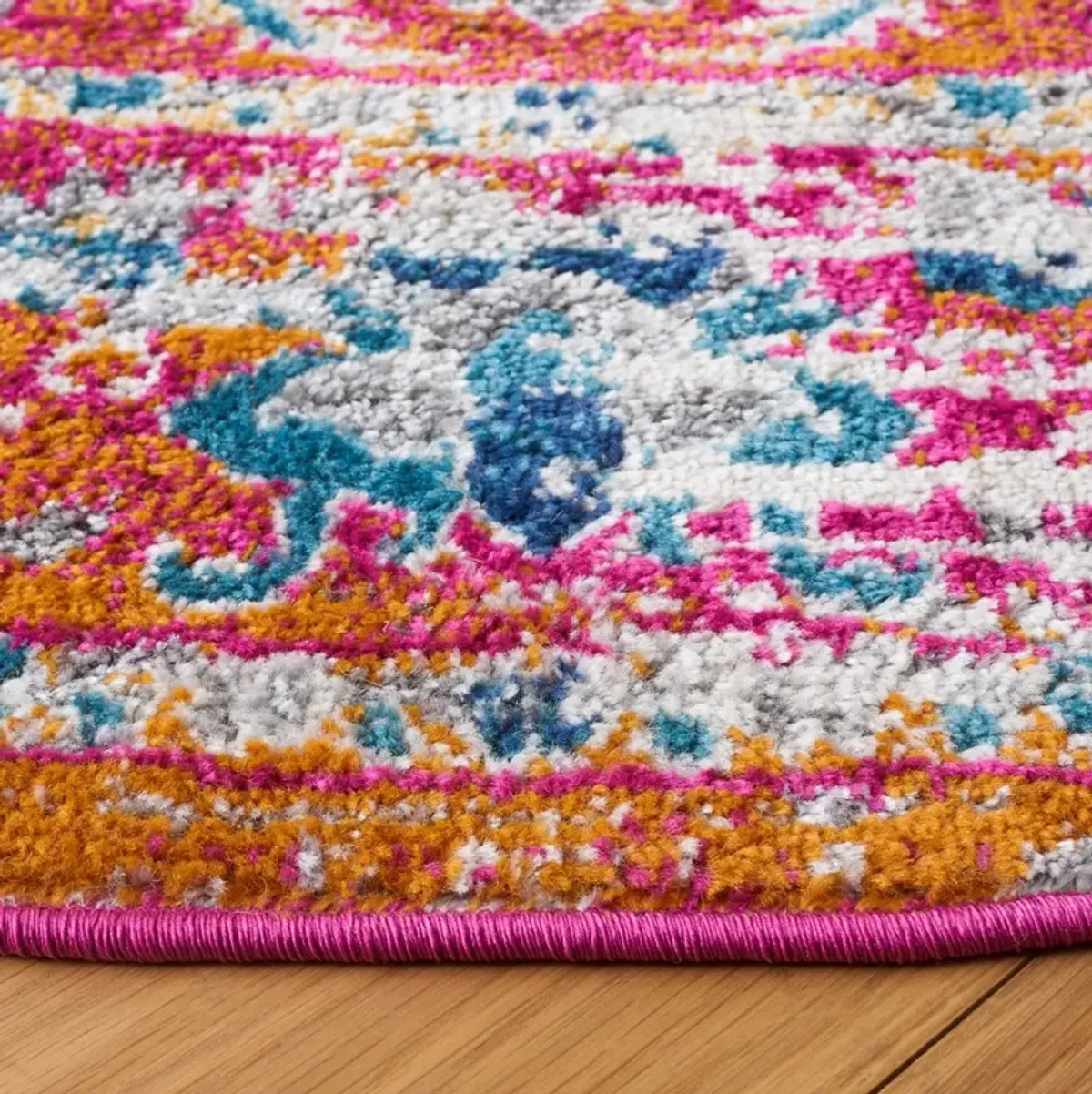 MADISON 154 FUCHSIA  3' x 3' Round Round Rug