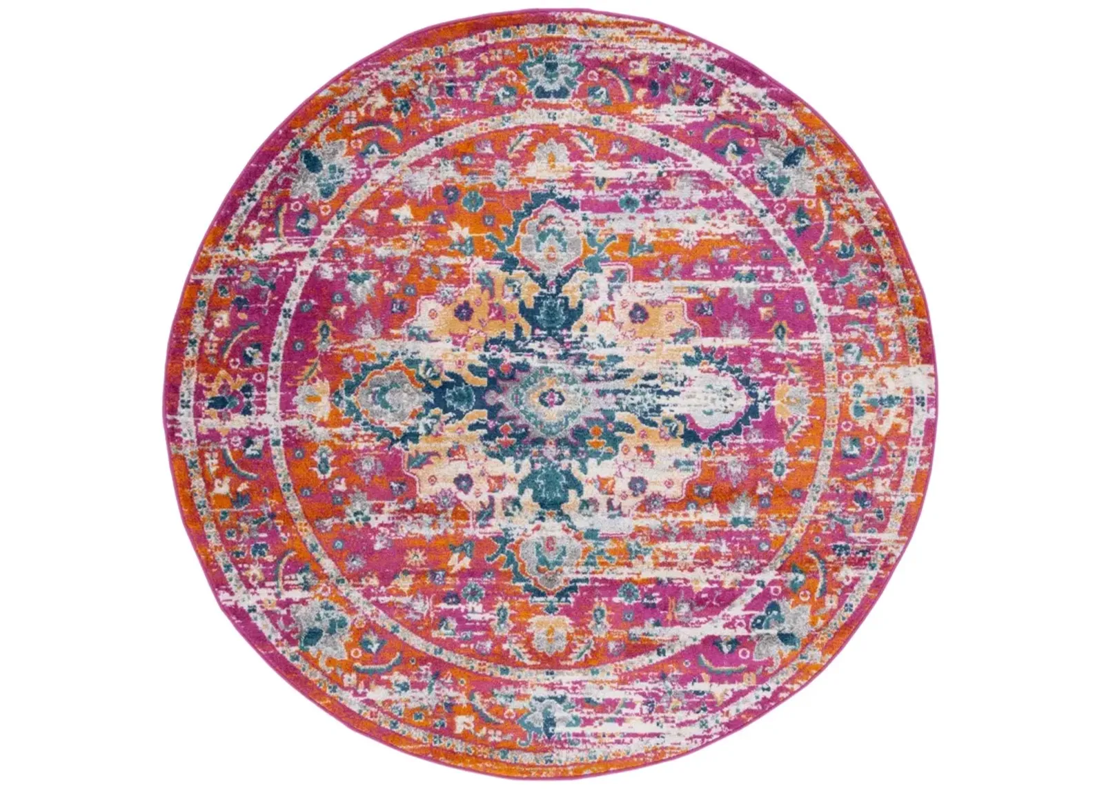 MADISON 154 FUCHSIA  3' x 3' Round Round Rug