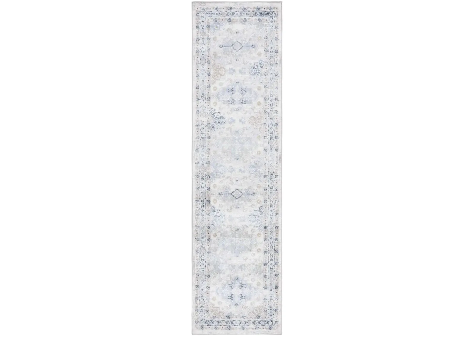 BAYSIDE 116 Blue 2'-2' X 8' Runner Rug