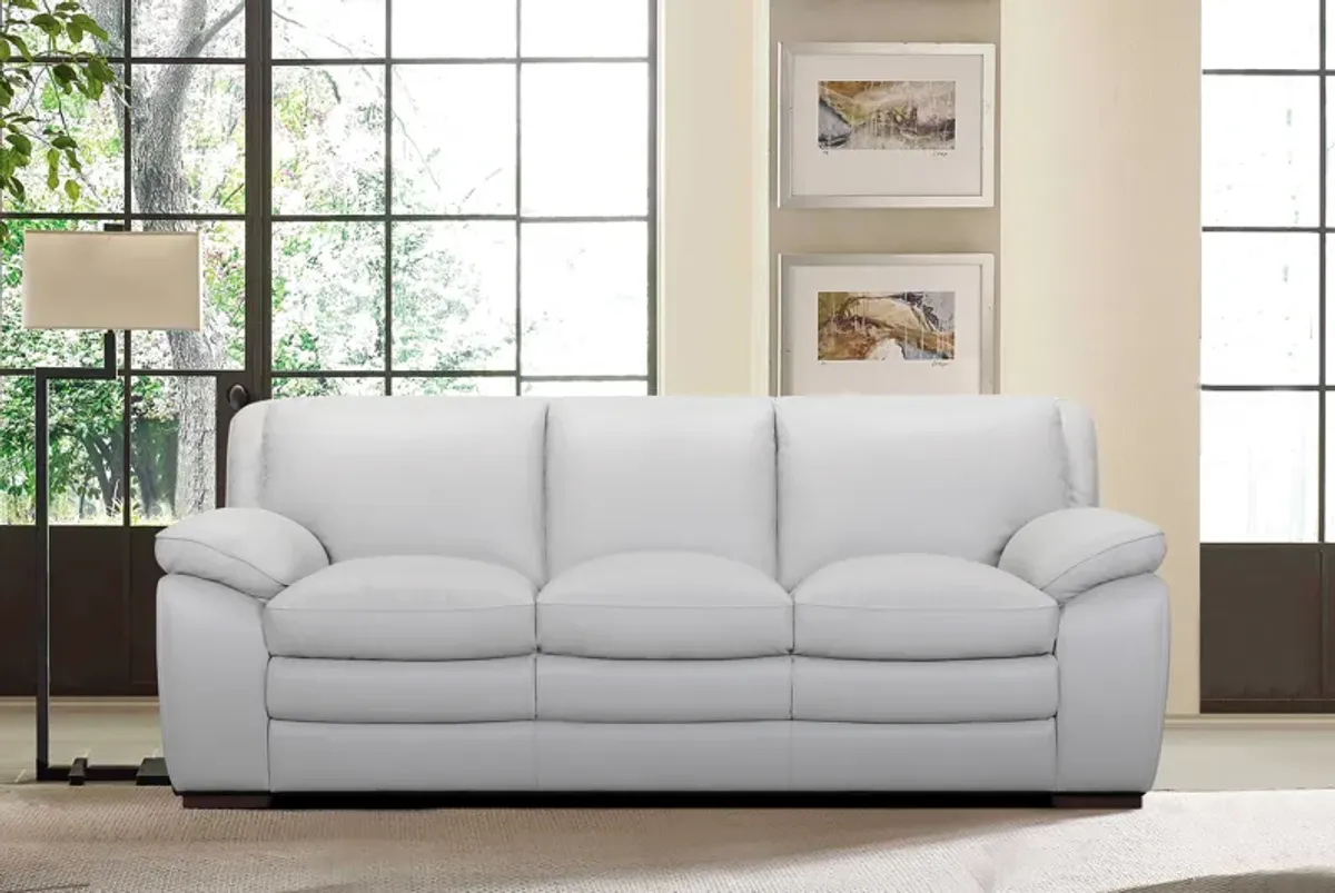 Zanna Contemporary Leather  Sofa 