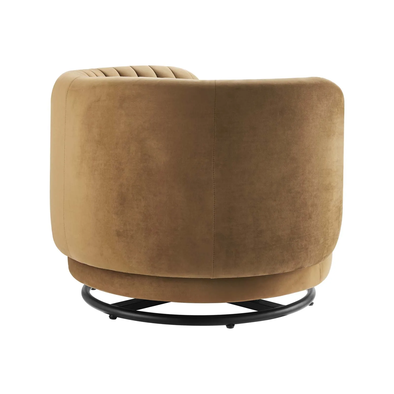 Embrace Tufted Performance Velvet Performance Velvet Swivel Chair