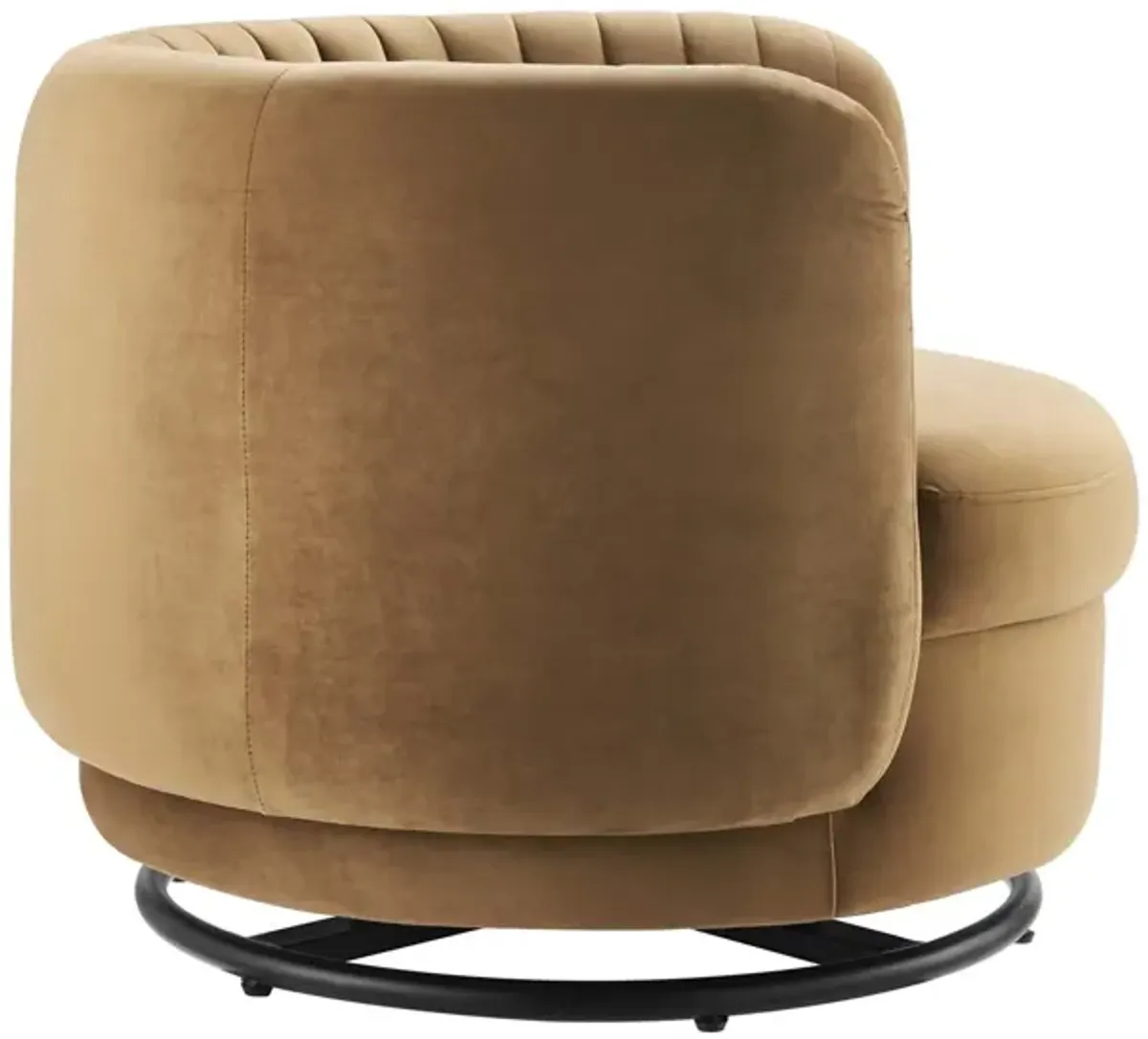 Embrace Tufted Performance Velvet Performance Velvet Swivel Chair