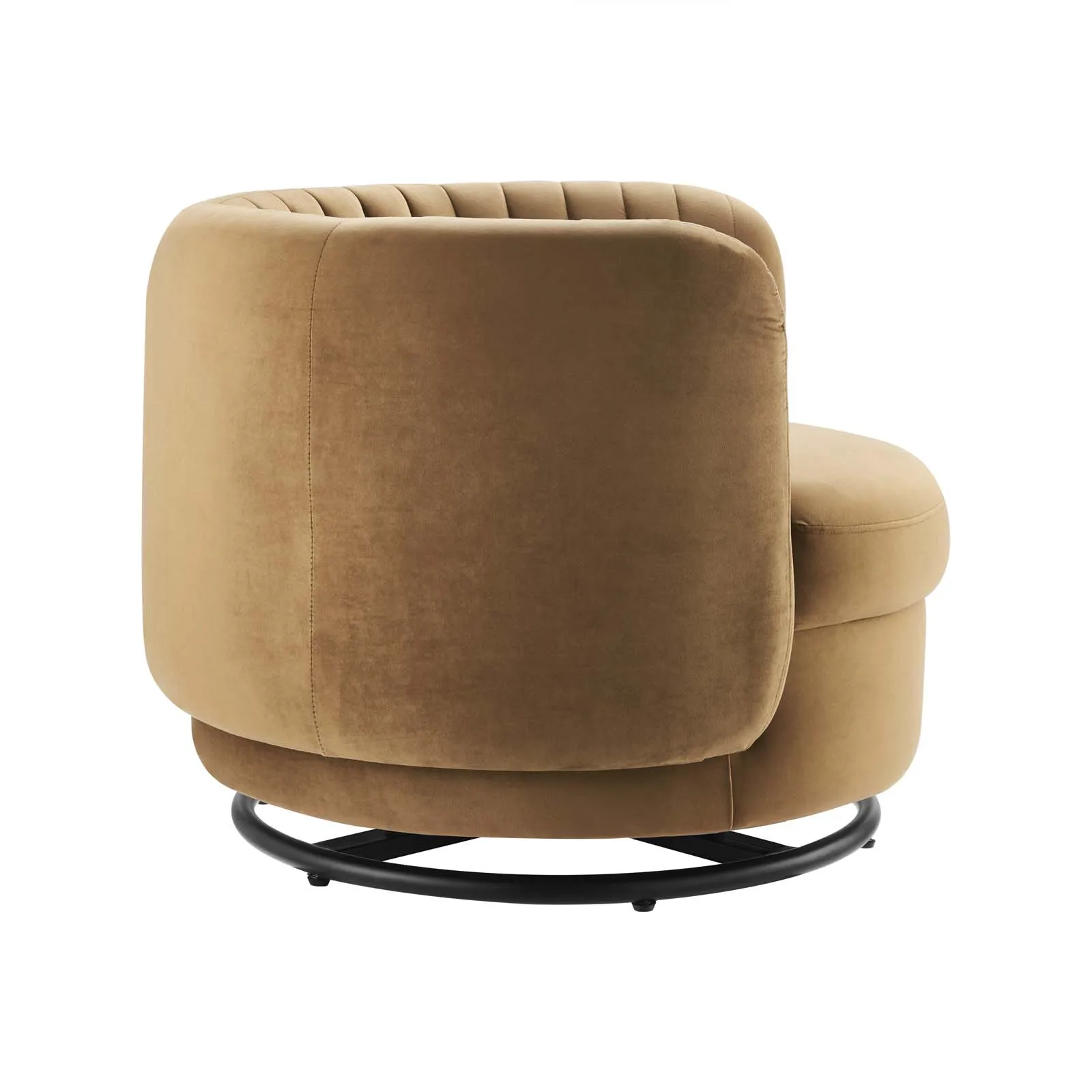 Embrace Tufted Performance Velvet Performance Velvet Swivel Chair