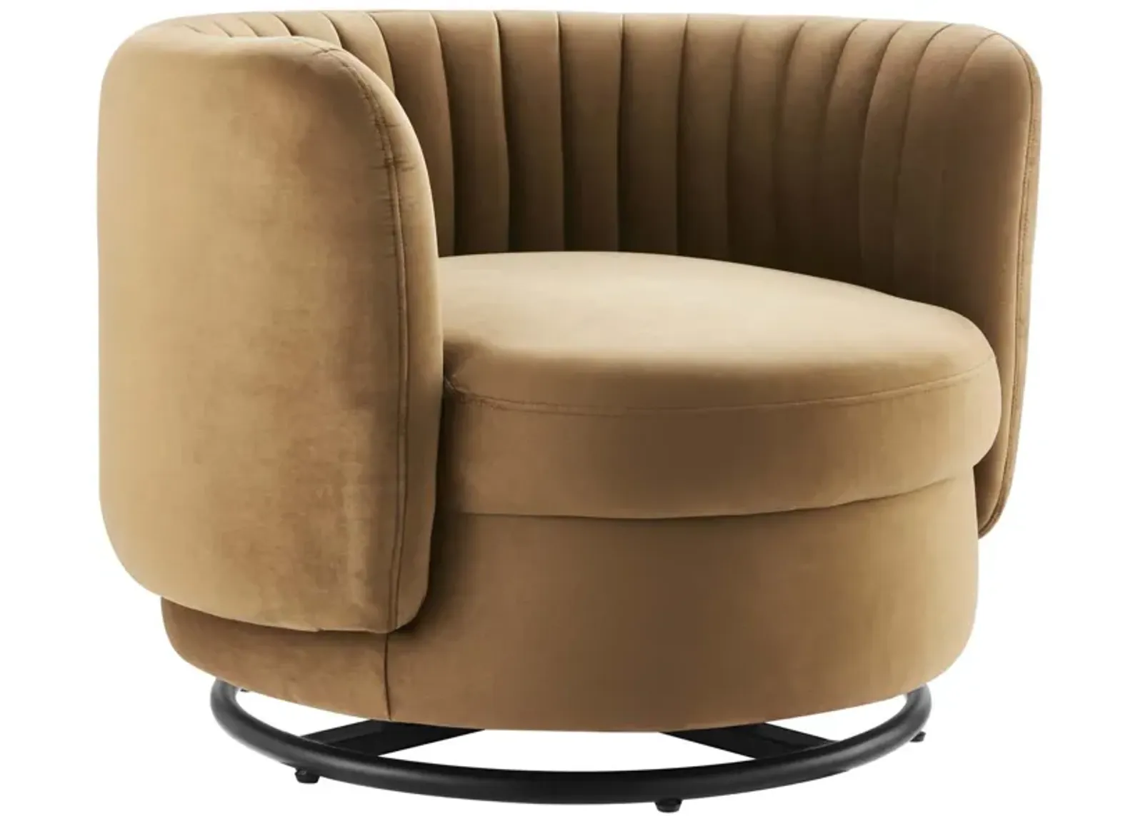 Embrace Tufted Performance Velvet Performance Velvet Swivel Chair