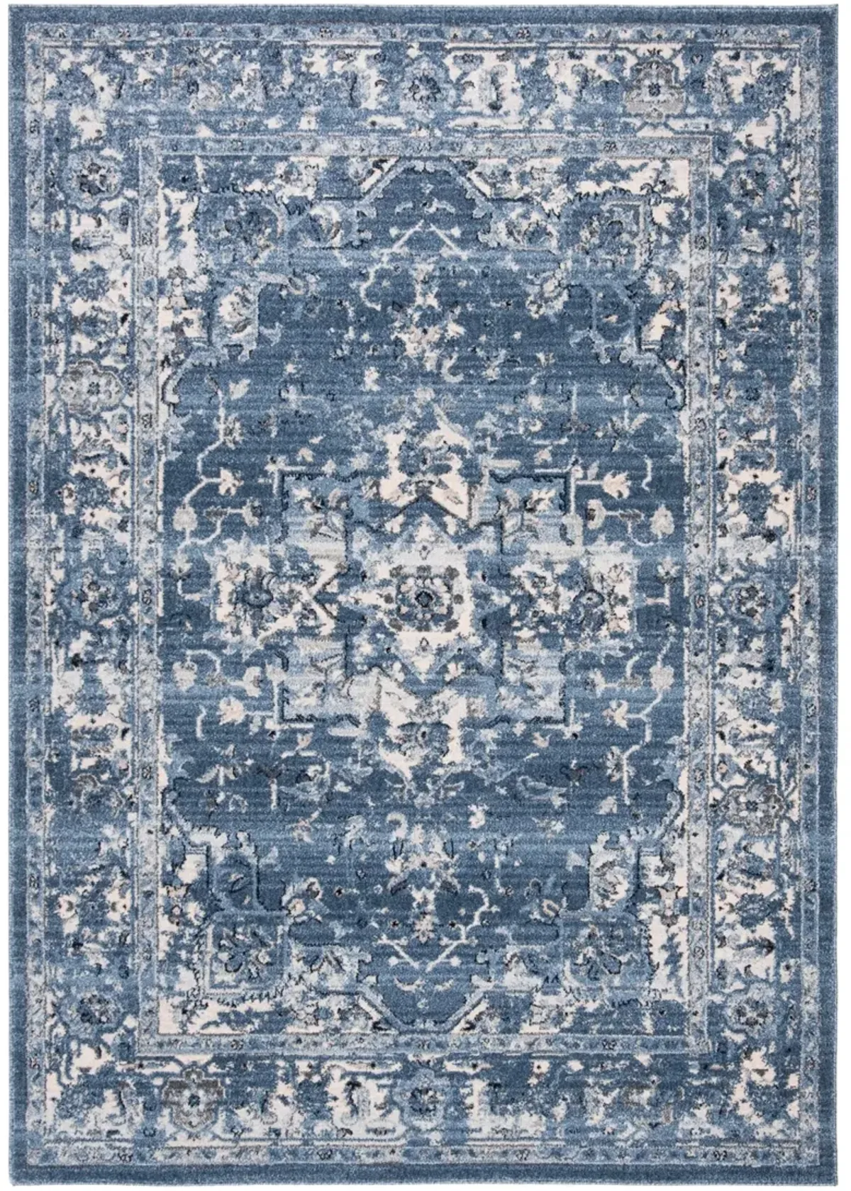 CHARLESTON 411 NAVY  11' x 15' Large Rectangle Rug