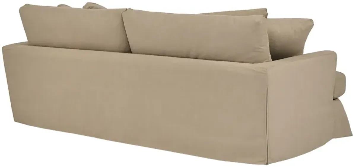 Ciara 93" Upholstered Sofa in Sahara Brown