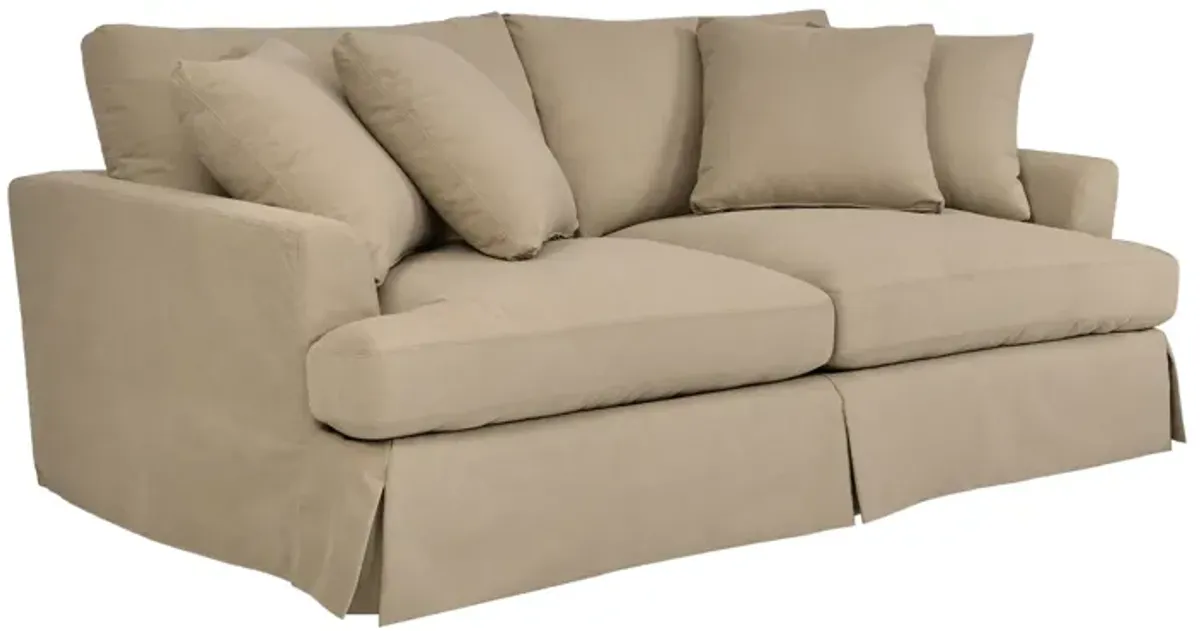 Ciara 93" Upholstered Sofa in Sahara Brown