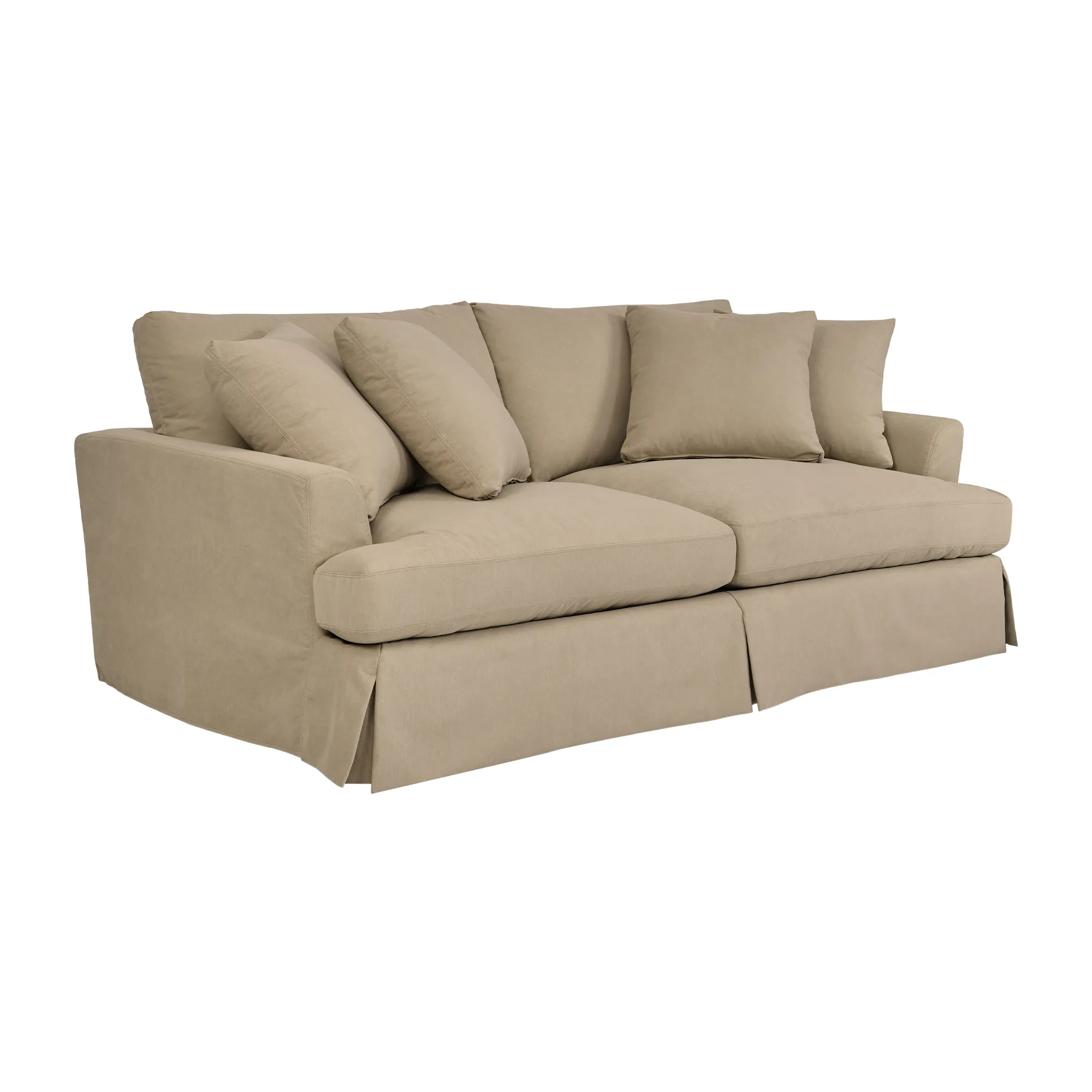 Ciara 93" Upholstered Sofa in Sahara Brown