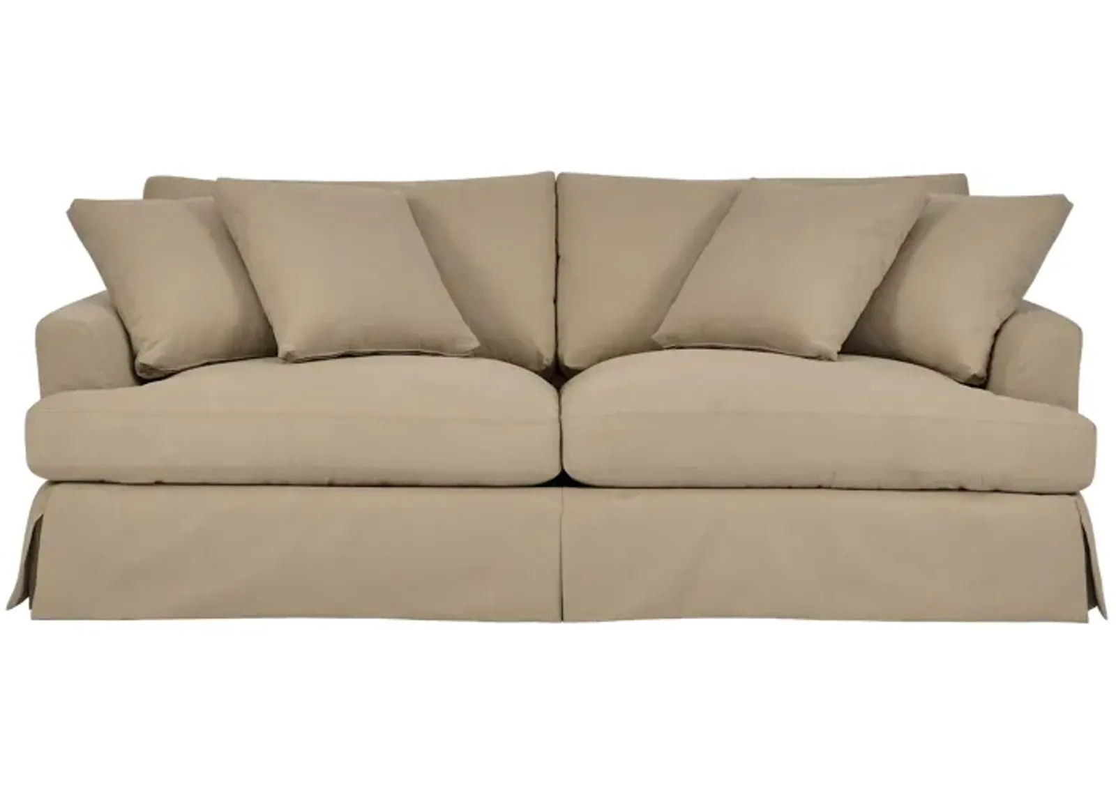 Ciara 93" Upholstered Sofa in Sahara Brown