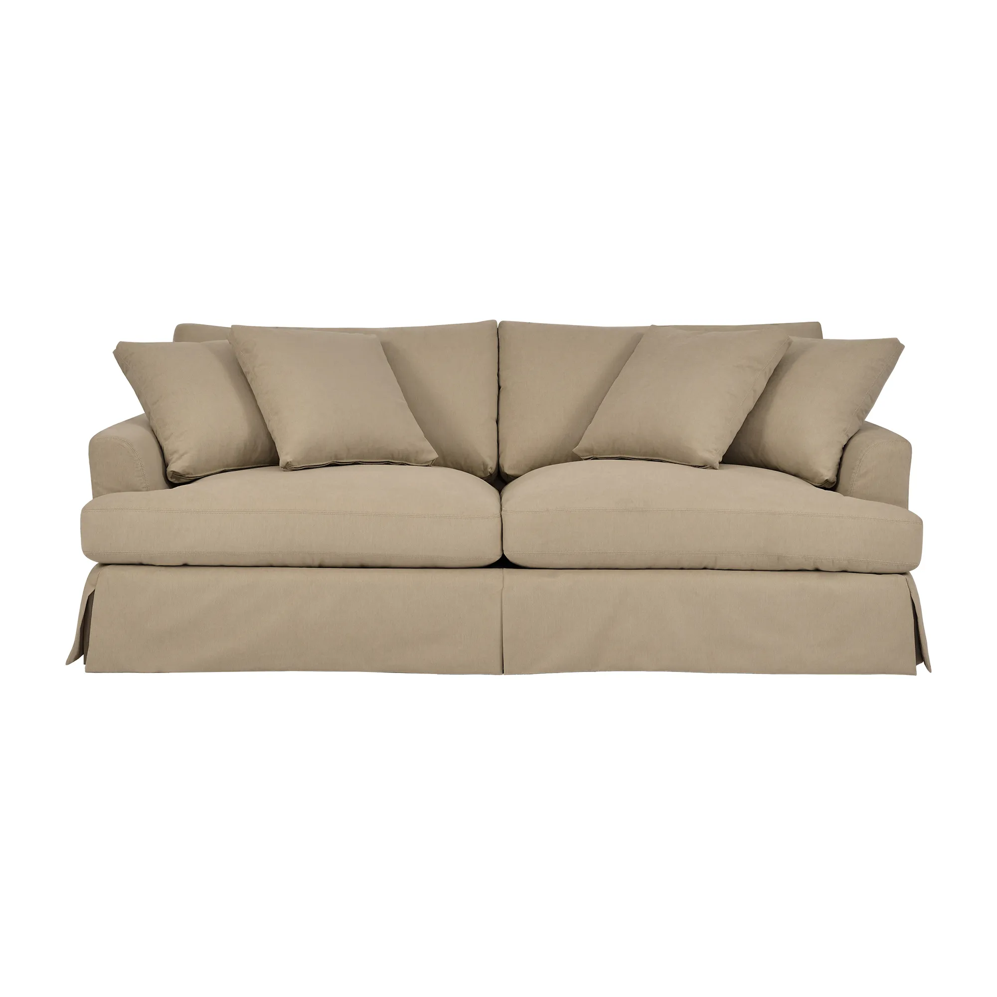 Ciara 93" Upholstered Sofa in Sahara Brown