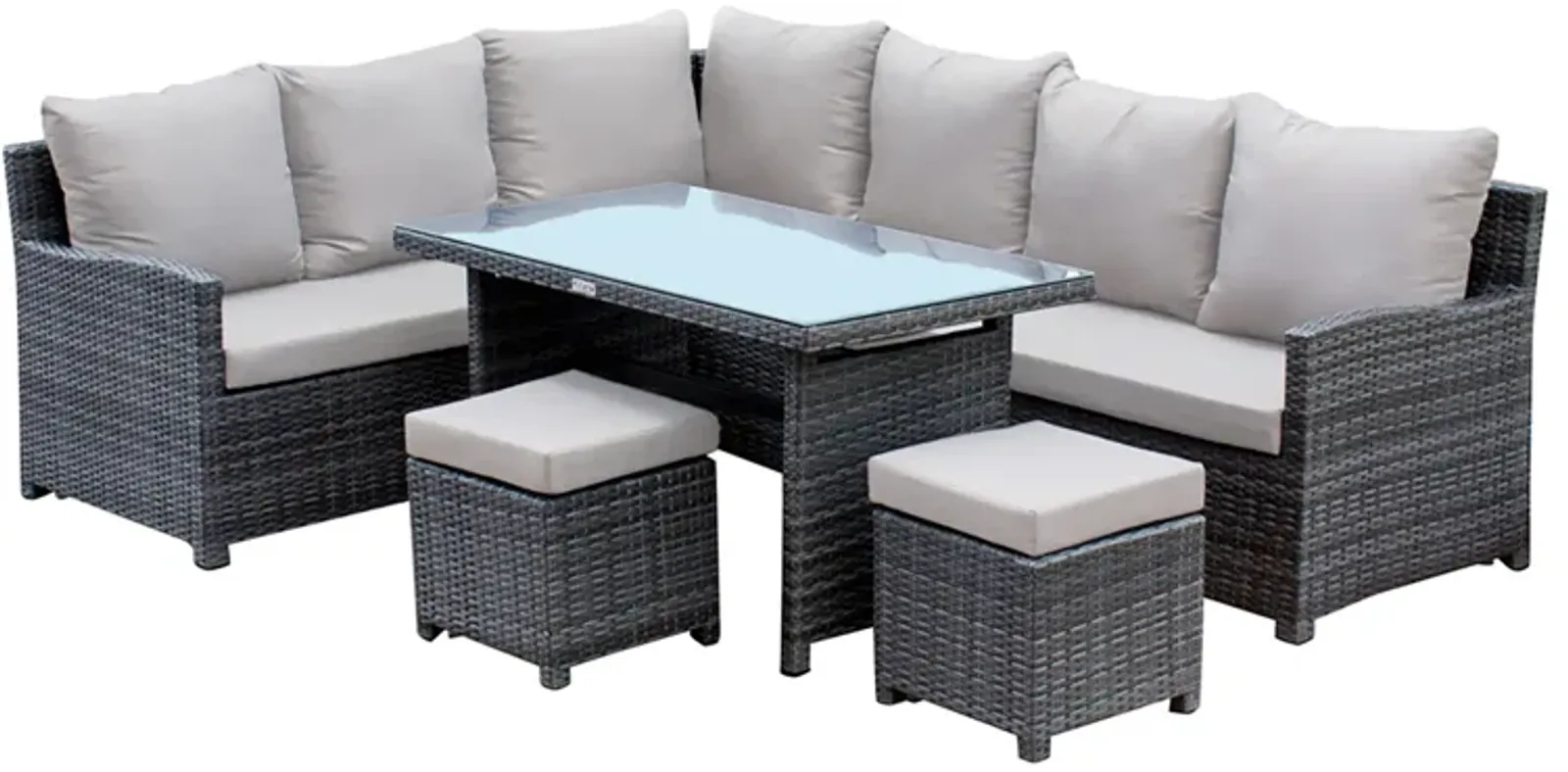 Ultra 5-Piece Sectional Dining Set with Cushions