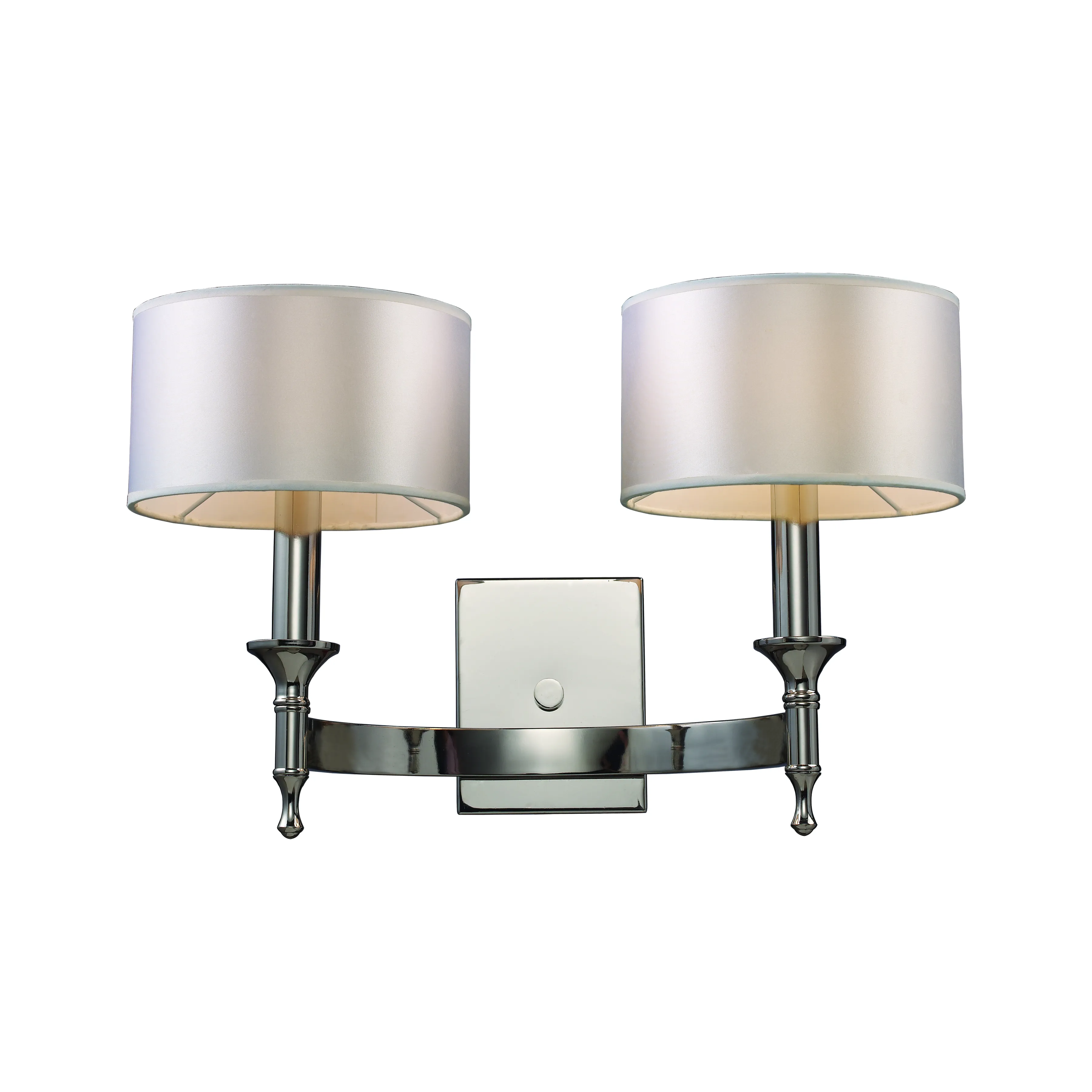 Pembroke 12" High 2-Light Sconce - Polished Nickel