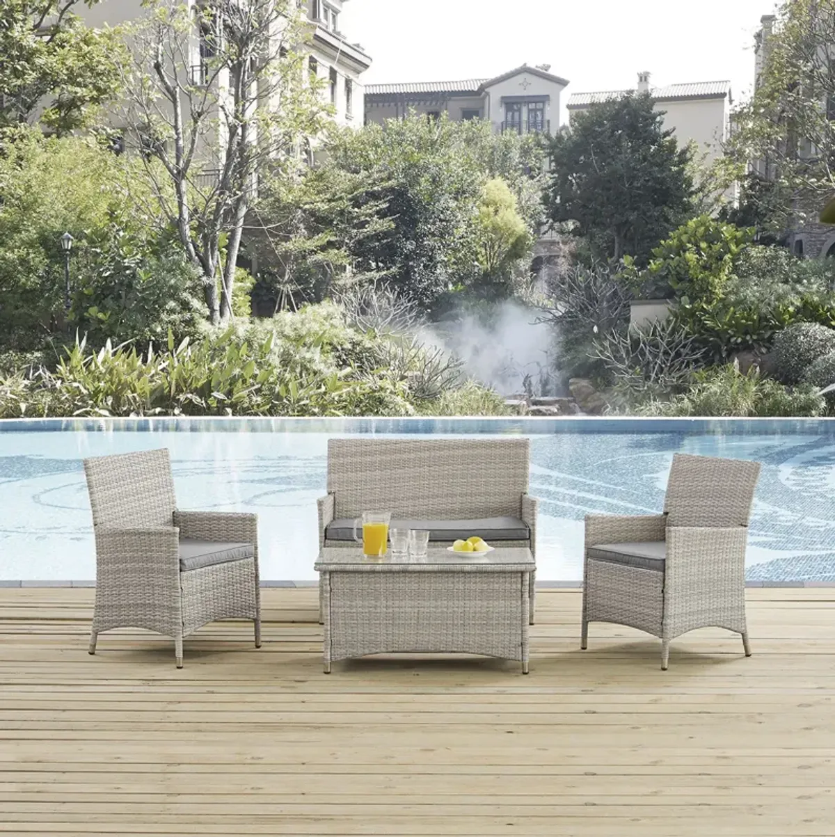 Bridge 4-Piece Outdoor Conversation Set