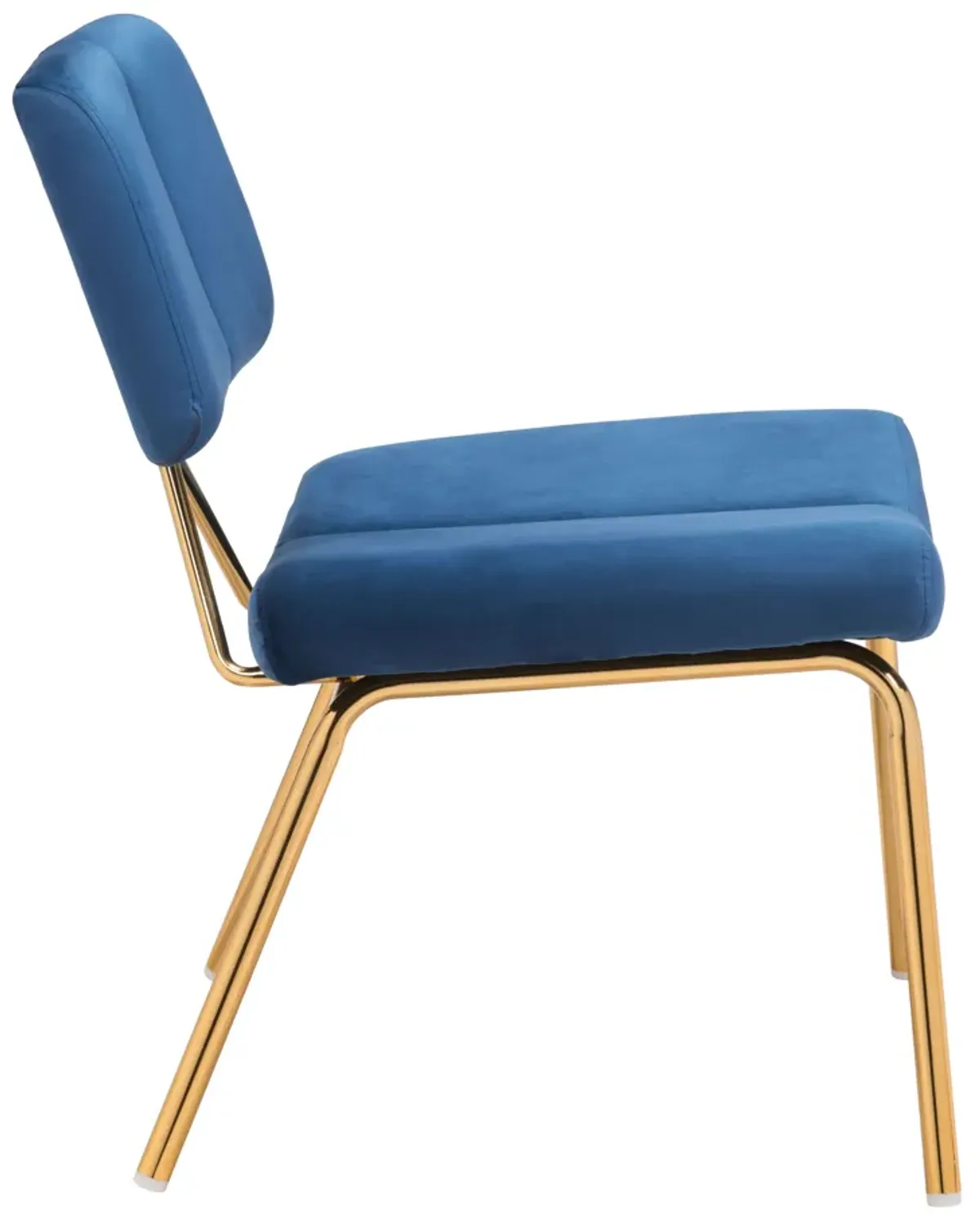 Nicole Accent Chair (Set of 2) Blue & Gold