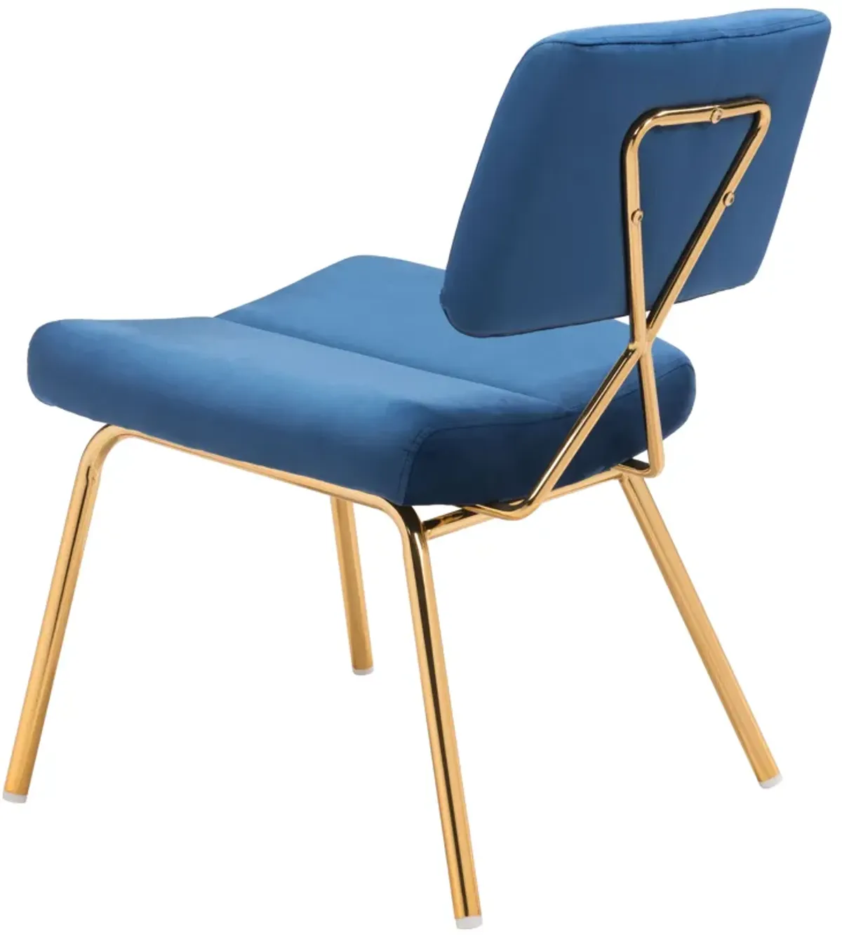 Nicole Accent Chair (Set of 2) Blue & Gold