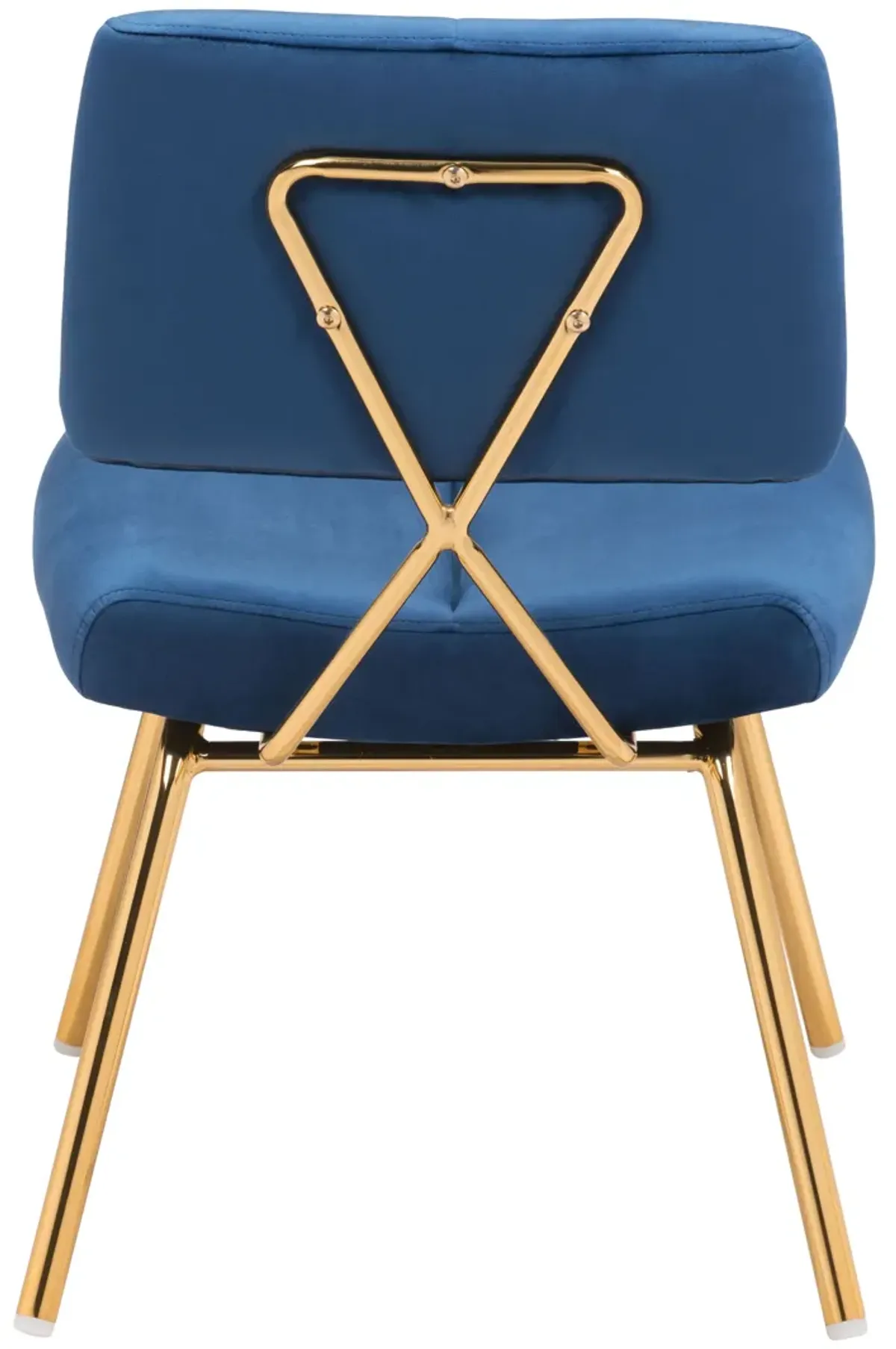 Nicole Accent Chair (Set of 2) Blue & Gold