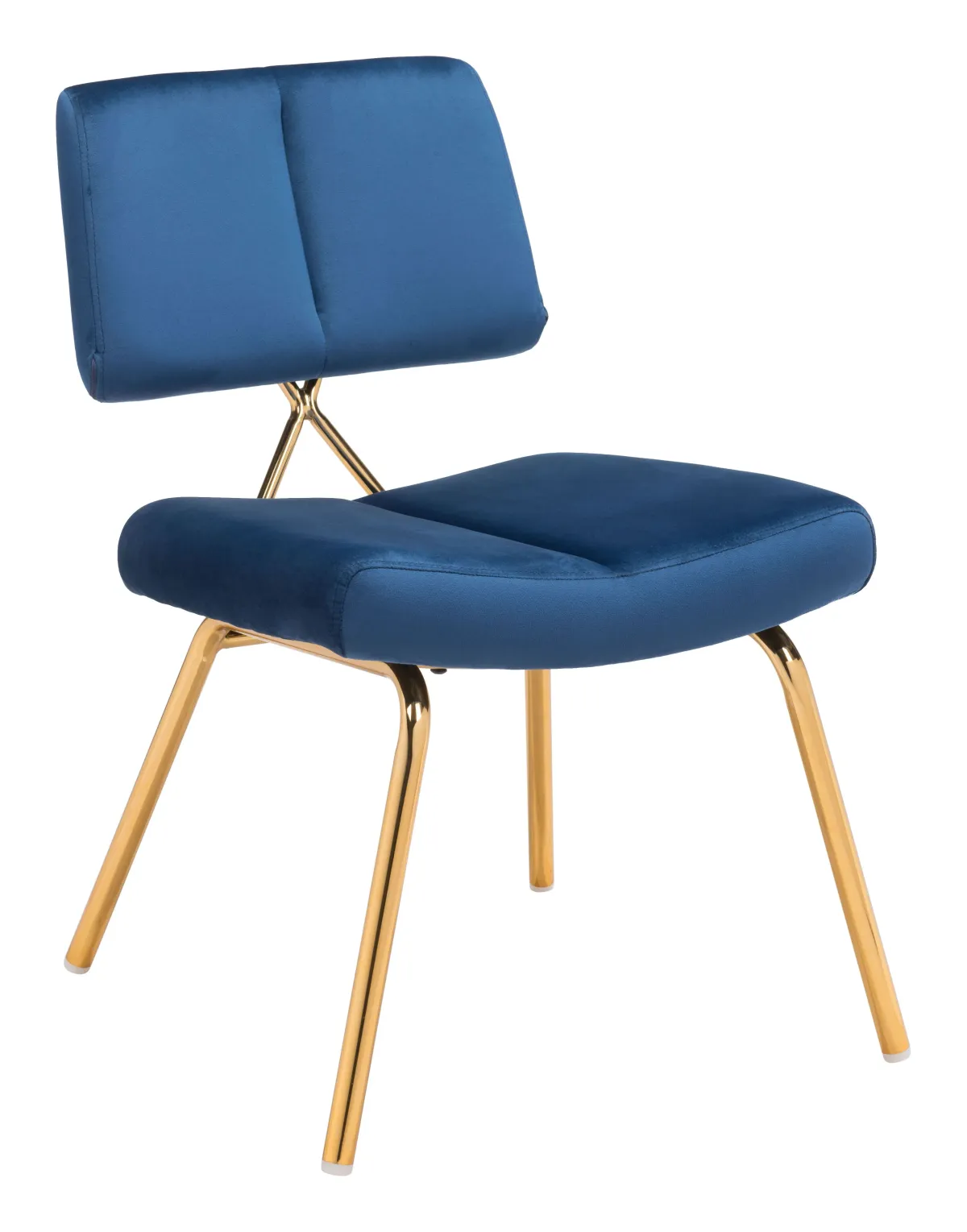 Nicole Accent Chair (Set of 2) Blue & Gold