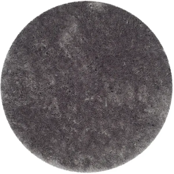 ARCTIC SHAG Grey 8' X 8' Round Round Rug