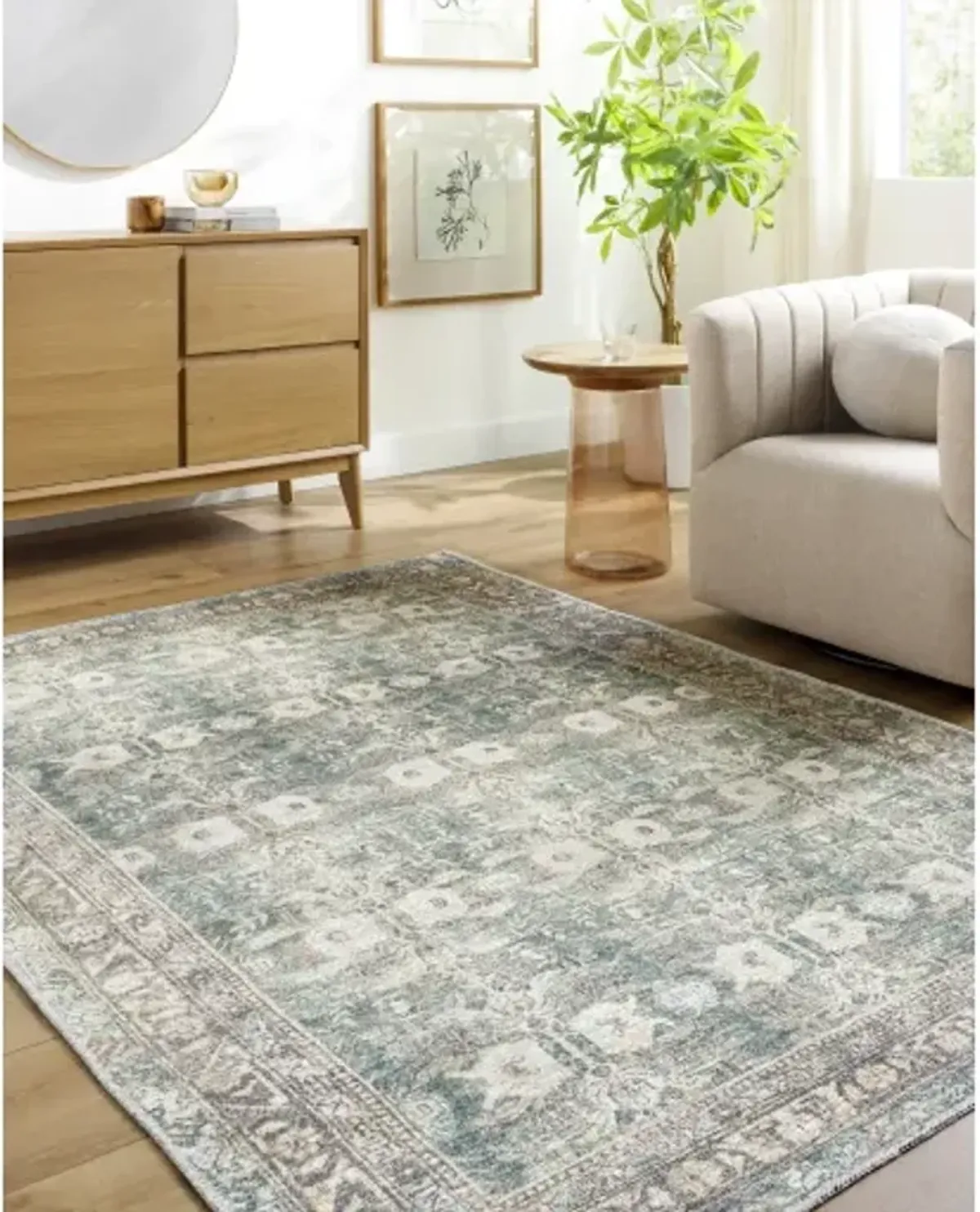 Vinny VNY-2316 2' x 2'11" Machine Woven Rug