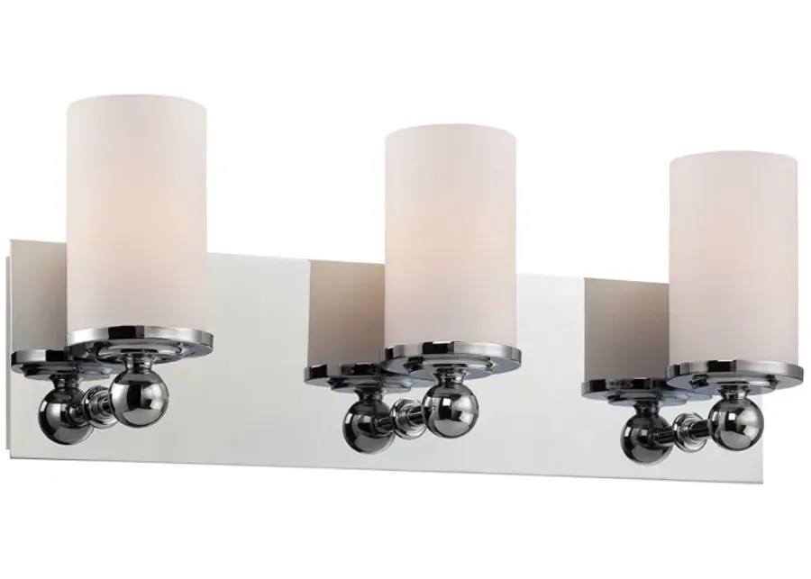 Adam 20.5" Wide 3-Light Vanity Light - Chrome