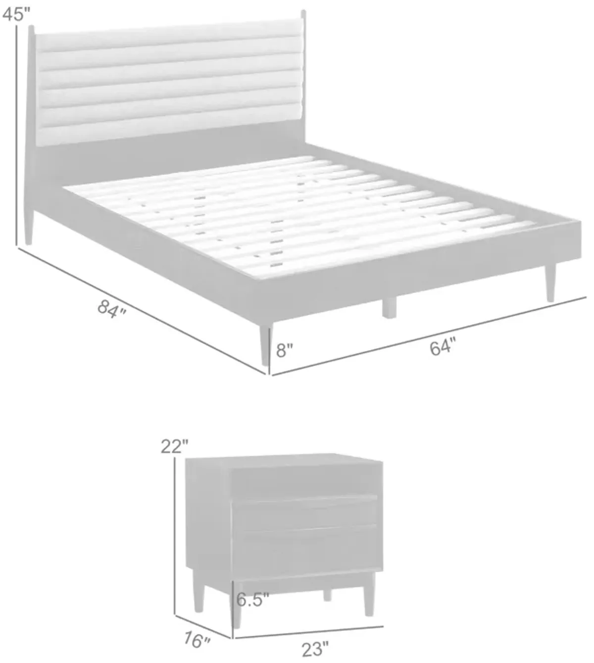 Artemio Queen 3 Piece Wood Bedroom Set in Black Finish