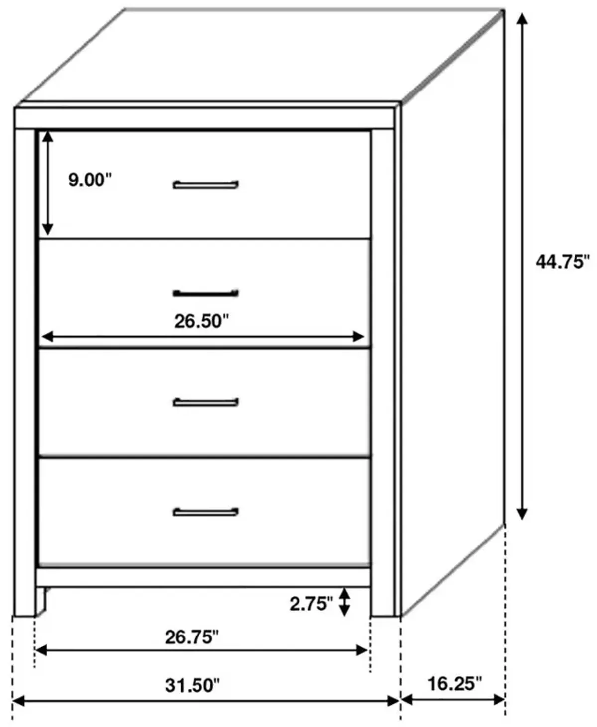 Brantford 4-Drawer Chest