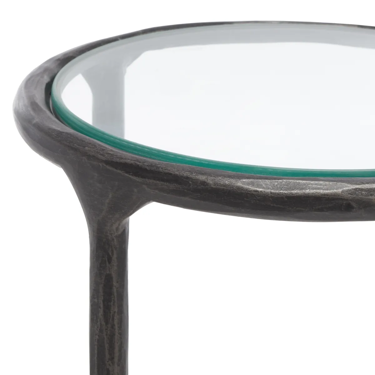 Jessa Metal Tall Round End Table