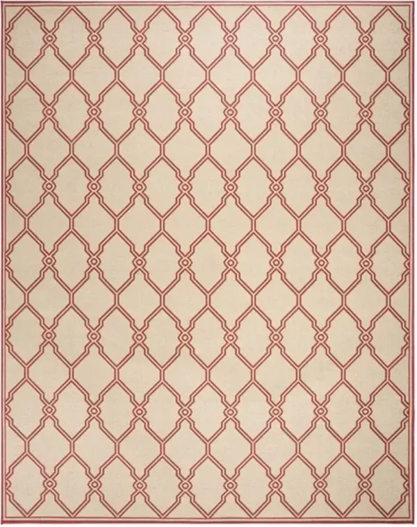 LINDEN 124 Collection LND124Q-9 Red / Creme 9' X 12'