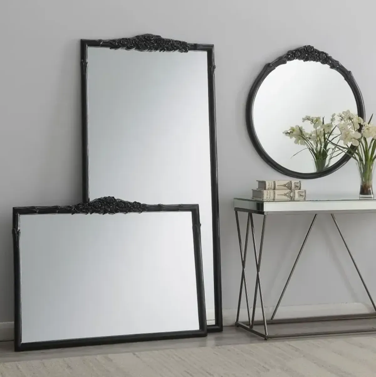 Sylvie French Provincial Rectangular Mantle Mirror